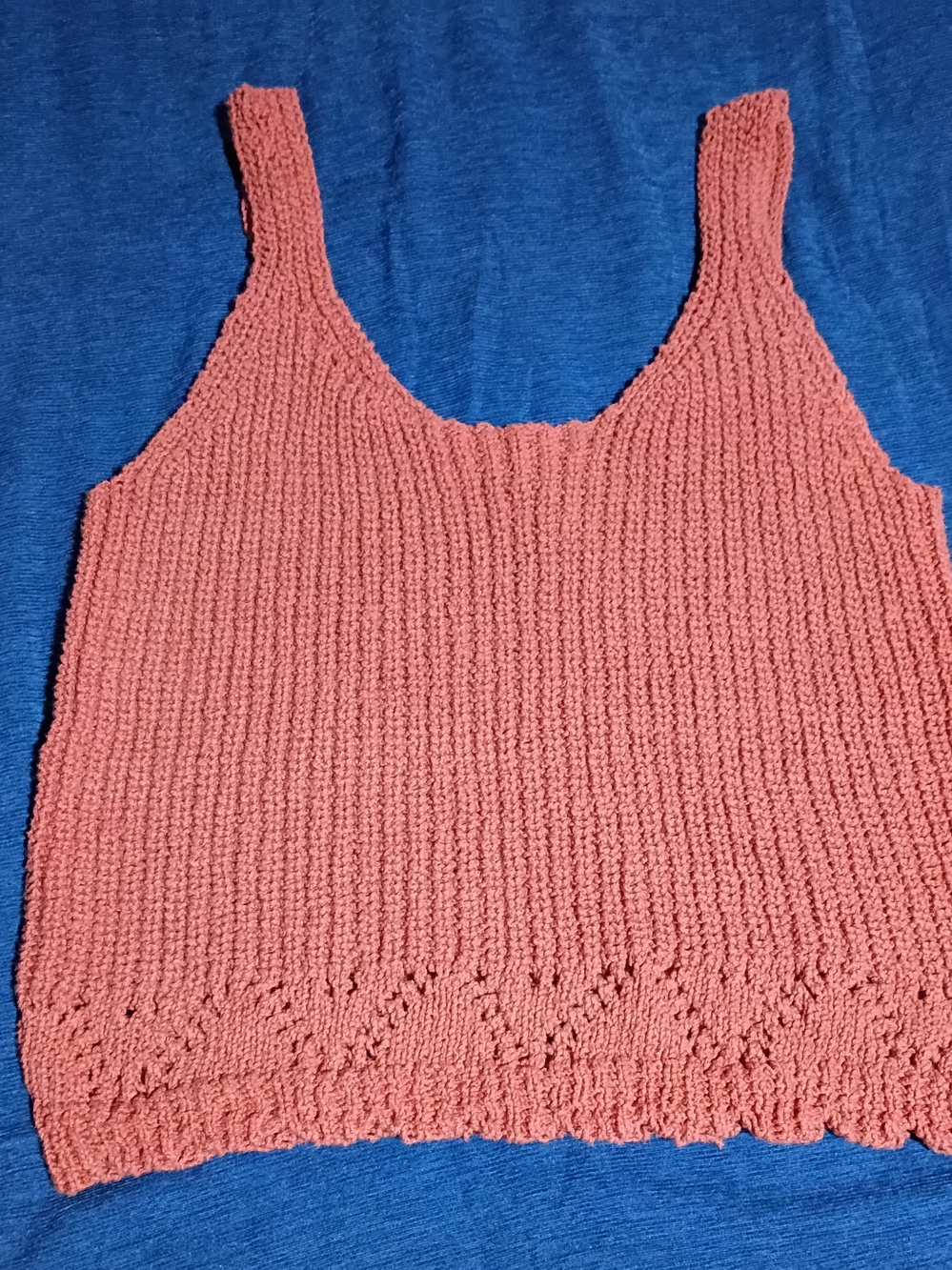 a.n.a Sleeveless Knit Tank Top in Rusty Orange